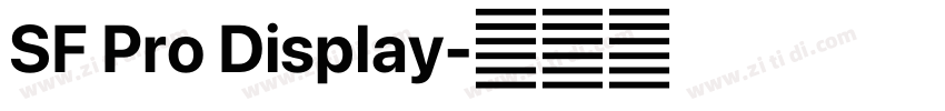 SF Pro Display字体转换